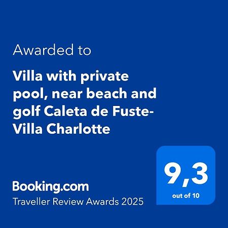 Villa With Private Pool, Near Beach And Golf Caleta De Fuste- Villa Charlotte Costa De Antigua Εξωτερικό φωτογραφία
